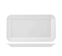 Piatto Rettangolare Antiurto 42x23x2,5 Bianco Giganplast