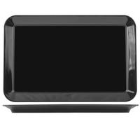 Piatto Rettangolare Antiurto 46x30x3 Cm Nero Giganplast