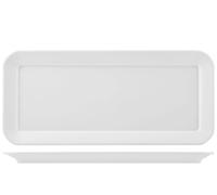 Piatto Rettangolare Antiurto 53x24x3 Bianco Giganplast