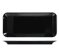 Piatto Rettangolare Antiurto 53x24x3 Nero Giganplast
