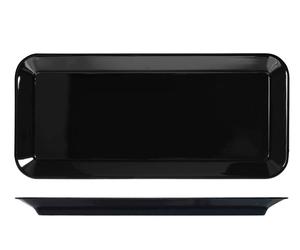 Piatto Rettangolare Antiurto 53x24x3 Nero Giganplast
