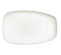 Piatto Rettangolare Fondo 33,5x20,5x4 cm in Porcellana Allluminica Kaleidos Aluxina Bianco