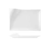 Piatto Rettangolare In Porcellana, 31x21 Cm, Bianco H&H