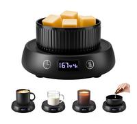 Piatto riscaldatore di candele da 1 a 9 ore, spegnimento automatico, tazza da tè elettrica, riscaldatore per tazza da caffè per computer con 3 impostazioni di temperatura, riscaldatore di cera per
