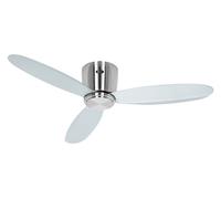 Piatto Risparmio Energetico Ventilatore con Telecomando 112 CM Eco Plano II Crom [EEK: Inaditato]