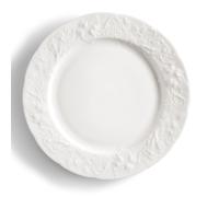 Piatto Rotondo da portata in porcellana con decoro a rilievo cm 32 Collezione Toscana lavabile in lavastoviglie porcellana Di Limoges Bianco Freddo bianco