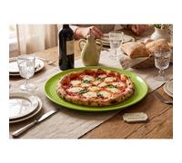 Piatto Rotondo da Portata, Torta, o Pizza diametro 32x32x h 2cm - in GRES adatto alla lavastoviglie colore verde