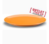 Piatto Rotondo da Portata, Torta, o Pizza diametro 32x32x h 2cm - in GRES adatto alla lavastoviglie colore Arancio arancio