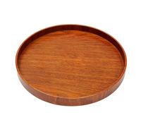 Piatto Rotondo In Legno Per La Colazione, Snack, Vassoi, Insalatiera, Piatto