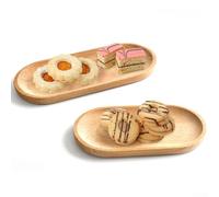 Piatto rotondo in legno per snack per la tavola in legno massiccio piatto da dessert vassoio adatto per caffè e frutta secca (12 x 12 cm)