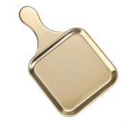 Piatto Servizio Acciaio 33x21cm Antiaderente Duraturo Piatto(gold) | Acciaio per premium, ergonomico, bordi levigati, per sicuro per alimenti, per ideale per bistecche