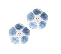 piatto snack Piatto di salsa in ceramica Forma del fiore Forma di salsa di soia Piatto di immersione di salsa di immersione Bocce per condimento Piatti per la salsa di soia Ketchup BBQ. Set di antipas