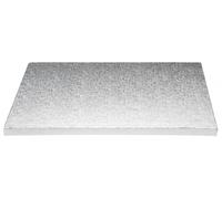 Decora CAKEBOARD Silver 50 X 70 X H 1,2 CM TAVOLA Argento, Cellulosa, 50 x 70 x 1,2 cm