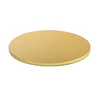 Piatto SottoTorta rigido vassoio TONDO Ø 40cm - CAKE BOARD ORO - altezza 1,2cm- ideale come decoro per trasportare e portare torte decorate con il cake design e con sculture in pasta di zucchero