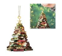 Piatto Stampato Acrilico Personalizzato Libreria Decorazioni A Forma di Libro Amanti Ornamento Ciondolo Decorazione Libro K2q1 Libreria Albero Chris