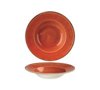 Piatto Stonecast In Ceramica Spice Orange fondo Cm 22 Arancione Churchill