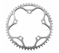 Piatto strada 5bra d.130 stronglight 51dts esterno argento alluminio 7075 tipo s