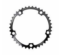Piatto strada 5bra d.130 ta alize 38dts interno nero alu 7075 tipo shimano 8-9-1