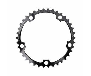 Piatto strada 5bra d.130 ta alize 38dts interno nero alu 7075 tipo shimano 8-9-1