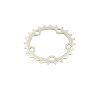 Piatto strada 5bra d.74 ta zelito 24dts triplo interno argento alluminio 7075 ti