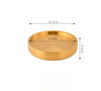 Piatto tondo 24 cm 304 SS per sashimi pesce crudo sushi e frutti di mare refrige