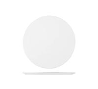 Piatto Tondo In Porcellana, ø 24,5 Cm, Bianco H&H