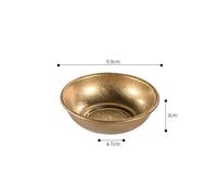 Piatto tondo per condimenti in acciaio 304 vintage 7,9 x 3,8 x 2,3 cm