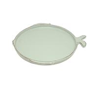 Piatto Torta, Insalata Marina Pesce D.16cm Blu Aqua Ceramica Virginia Casa