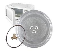 Piatto Universale Per Microonde, Rotonda Piatto Microonde Con Supporto Centrale, Piatto Microonde Girevole In Vetro, Ricambio Piatto Girevole Per Forni A Microonde Adatto A Varie Marche ( Color : Clea