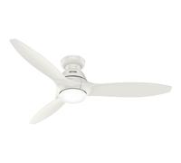 Piatto Ventilatore da Soffitto Con LED Luce e Telecomando Calabasas Bianco Dc [EEK: Inaditato]