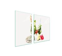 PIATTO VETRO e TAGLIERE 100x52 FRUTTA