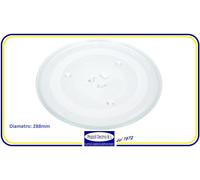 PIATTO VETRO GIREVOLE ROTANTE MICROONDE SAMSUNG CANDY PANASONIC Diametro 288mm