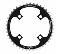 Piatto vtt 4bra d.104 ta chinook triplo 42dts esterno nero alluminio per shimano