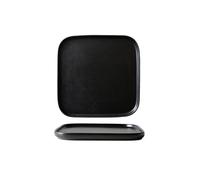 Piatto western stile nordico minimalista nero satinato bistecca quadrata western - piatto quadrato nero 6 pollici