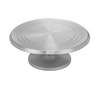 Piattos Girevole per Torte, 12 Pollici Giradischi per Torta Girevole, Supporto per Torta Girevole in Alluminio Alzata Girevole per Dolci, Vassoio per Torte Girevole per Fare Torte, Cottura al Forno