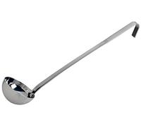 Piazza 153008 - Mestolo in acciaio INOX, lunghezza 36 cm, diametro 8 cm, capacità 0,125 l