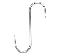 Piazza 165912 - Set di 10 ganci standard in acciaio inox con 1 punta, lunghezza 120 mm, larghezza 5 mm