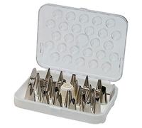 Piazza 277026 Scatola Bocchette Inox Assortite per Decorazione, Confezioni da 26