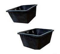 Piazza acqua giardino Net Cup 22,8 centimetri per stagno (2pcs) | Robusta plastica nera, resiste all'usura subacquea, ideale per installazioni idroponiche a lungo termine
