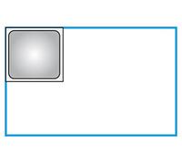 PIAZZA Bacinella Gastronorm 1/6 - in Acciaio Inox - H 4Cm
