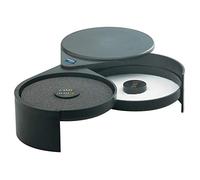 PIAZZA Bordatore Bicchiere Nero in Plastica - 2 Unità