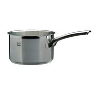 PIAZZA Casseruola Alta in Acciaio Inox con 1 Manico - Collezione 5 Stelle - Diametro 16 cm
