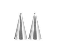 PIAZZA Confezione 2 Pezzi Bocchette per Decorazione con Foro a Stella - in Acciaio Inox - Diametro 2 mm