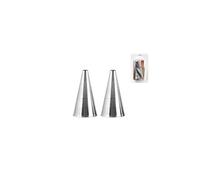 PIAZZA Confezione 2 Pezzi Bocchette per Decorazione con Foro Tondo - in Acciaio Inox - Diametro 5 mm