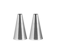 PIAZZA Confezione 2 Pezzi Bocchette per Decorazione con Foro Tondo - in Acciaio Inox - Diametro 7 mm