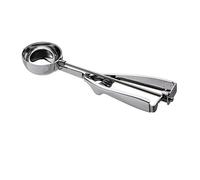 Piazza Cucchiaio Gelato Professionale Acciaio Inox con Porzionatore di Diametro 4,9 cm, i nostri Cucchiaini Gelato e Dolci sono Utensili da Cucina con Design Made in Italy per Coppette e Coni Perfetti