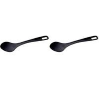 PIAZZA Cucchiaione Liscio in Nylon Nero (Confezione da 2)