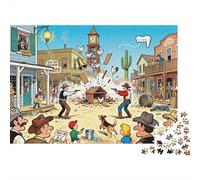 Piazza della città Showdown Puzzle in Legno Impermeabile Puzzles Da 1000 Pezzi Per Adulti Sfidanti E Rompicapo Puzzle Per Decorazioni Domestiche