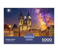 Piazza della Città Vecchia di Praga Puzzle in Legno Impermeabile DIY Puzzles Da 1000 Pezzi Regali Per Adulti Divertenti Per Decorazioni Domestiche