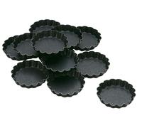 Piazza Effepi Tartellette rotonde scanalate antiaderente 8 cm 12 pezzi